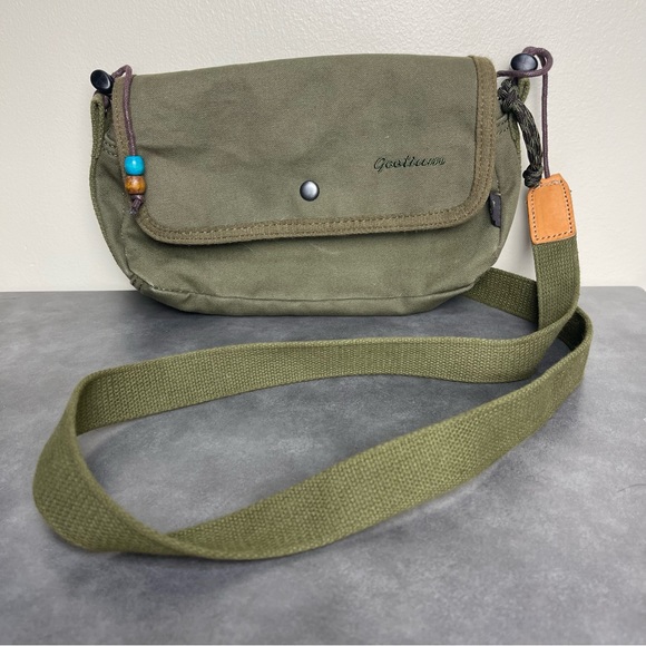 Handbags - Gootium canvas shoulder bag in olive green